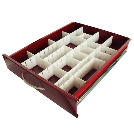 Harloff Premium MDS18 Adjustable Plastic Divider Set, 3 Inch Drawers MD18-DIV3-P
